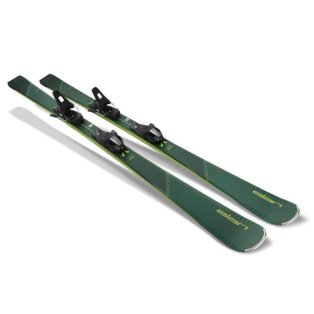 Amazon.com : Elan Explore 6 Skis Men's Green with EL 9 GW Size